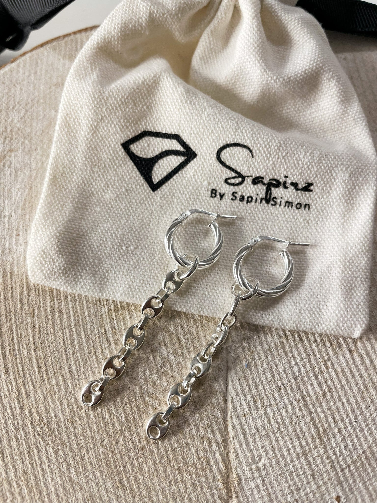 עגילי יהלי - SAPIRZ Jewelry